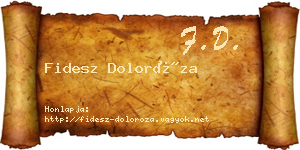 Fidesz Doloróza névjegykártya